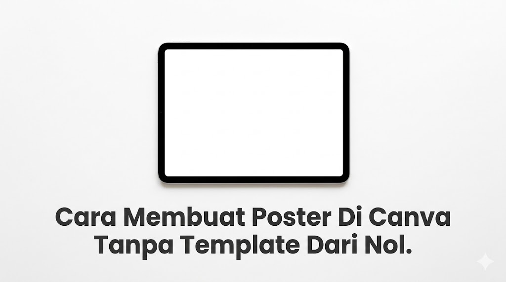 cara membuat poster di canva tanpa template