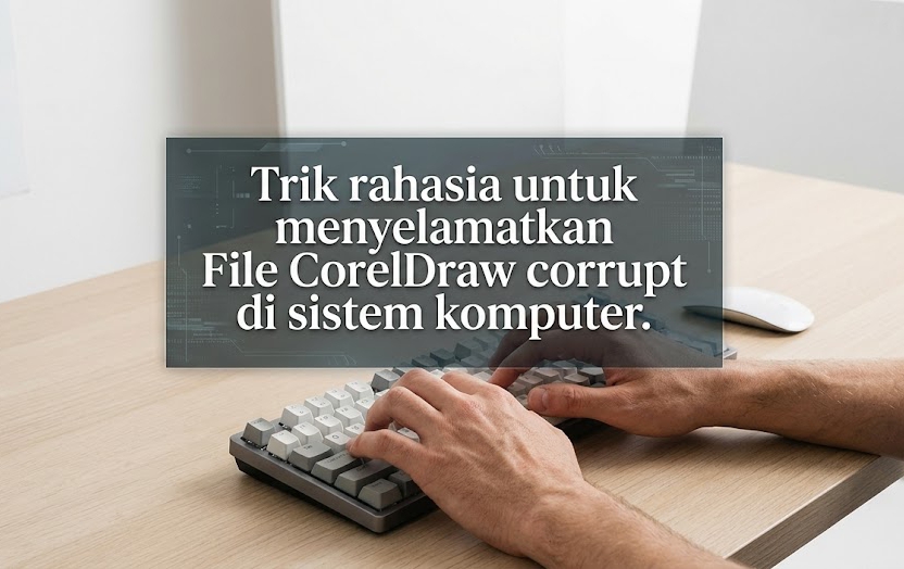 Mencari letak rahasia untuk menyelamatkan File CorelDraw corrupt di sistem komputer.