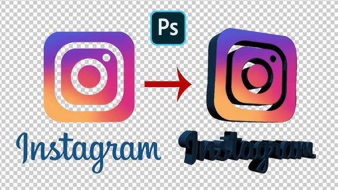 edit foto instagram di photoshop 3D