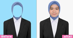 Trik khusus wanita dan hijabers saat edit foto menggunakan jas biar bentuk bahunya tetap natural.
