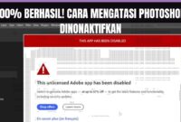 langkah-mudah-cara-mengatasi-photoshop-dinonaktifkan-yang-berhasil Ilustrasi daftar perbaikan seperti login ulang dan update sistem sebagai langkah mudah cara mengatasi Photoshop dinonaktifkan yang paling sering berhasil.