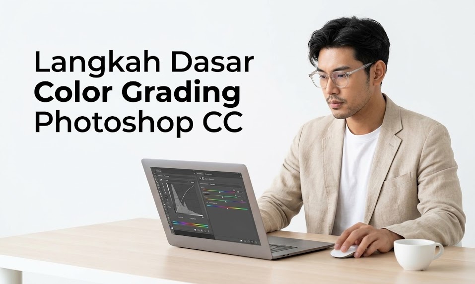 Panduan lengkap langkah dasar melakukan color grading photoshop cc.