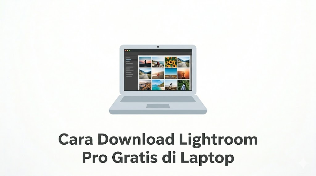 Tutorial teknis untuk Download aplikasi Lightroom Pro di perangkat komputer.