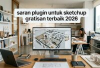 Memilih jenis ekosistem plugin untuk sketchup gratisan terbaik demi menghemat waktu pengerjaan proyek 3D.