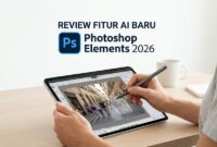 Membaca review Photoshop Elements 2026 untuk mengetahui kehebatan fitur kecerdasan buatan dalam menghapus objek pengganggu.
