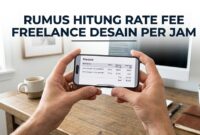 langkah cara menghitung Harga Jasa Desain per jam untuk proyek skala besar.